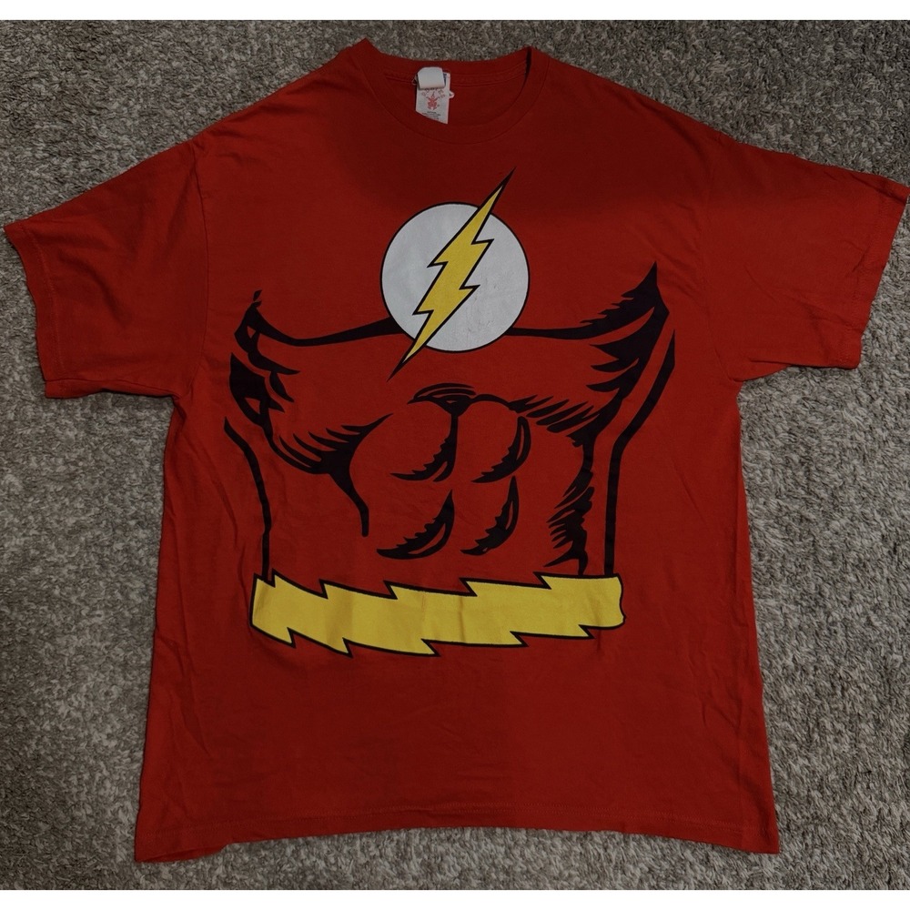 Adult Unisex DC Comics The Flash Halloween Comic Con Cosplay Costume T-shirt